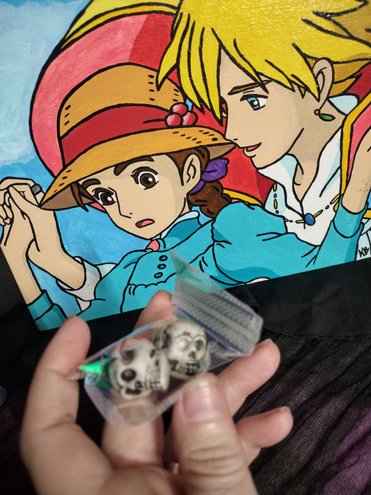 22MM skull beads