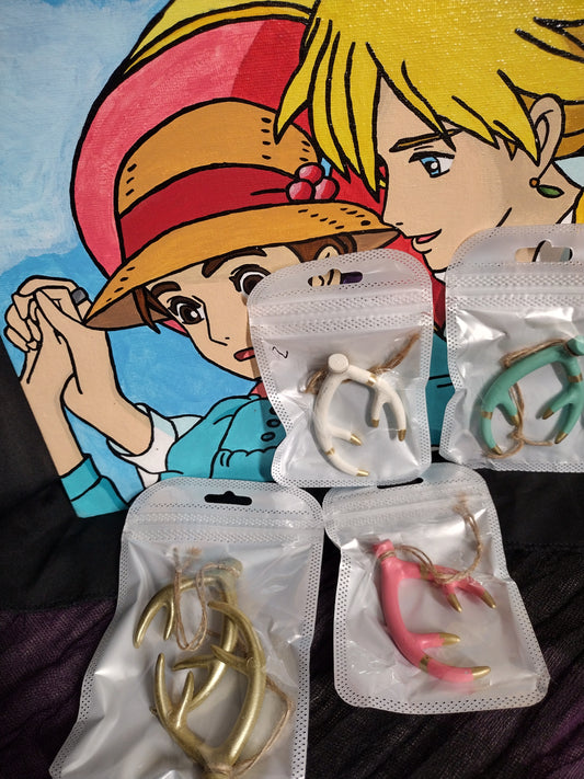 Antler dreadlocks charms